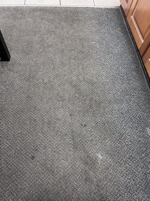 Filthy and stinky carpeting - I've never seen it any different, for years.