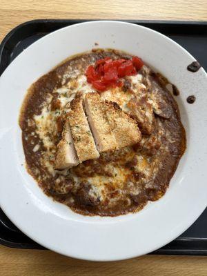 Kale Katsu Doria with Beef Sauce