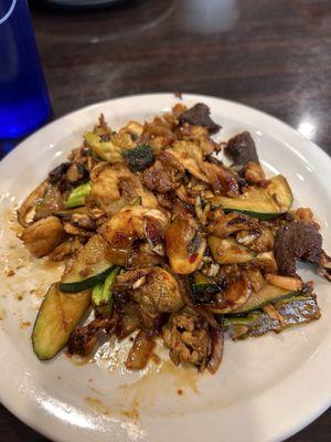 Wednesday's Mongolian BBQ creation