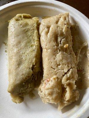 Chicken and Jalapeño & Cheese Tamales