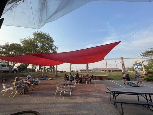 Outdoor dining area