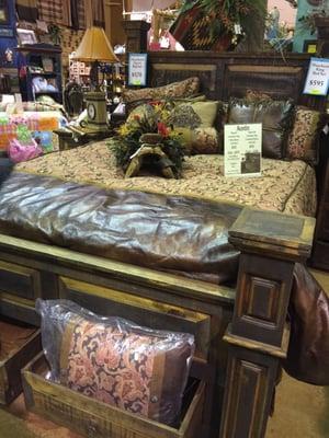 Big rustic farmhouse beds..