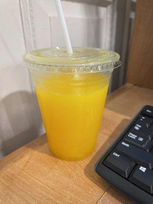 Freshly squeezed orange juice!!