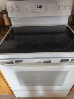 My new GE stove. Has steam  clean and air fryer.