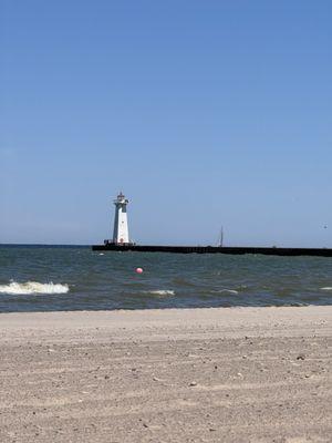 Lighthouse view from the beach