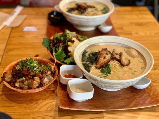 Ramen Combo: Tonkotsu Ramen, Mini Pork Rice Bowl