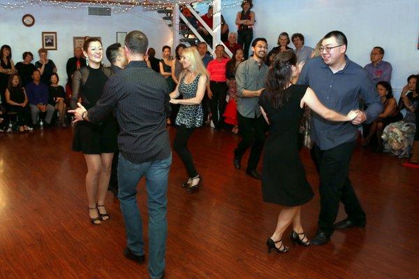 Group Lessons in Latin dance like Salsa!
 http://www.pickdance.com/salsa.php