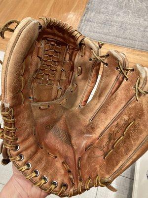 Old baseball glove