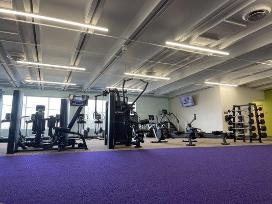 Some of the gym equipment available