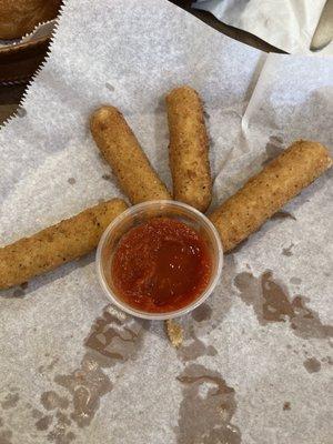 Mozzarella cheese sticks