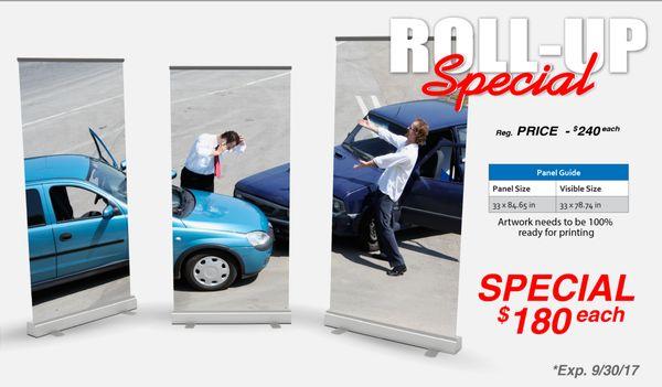 ** Banners and Roll-Up ** We Have Specials All Time.!!!!