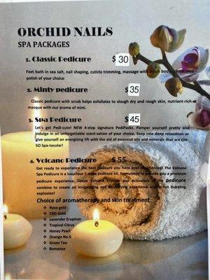 pedicure packages