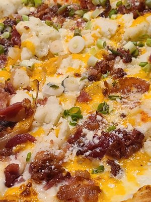 Mashed potato pizza