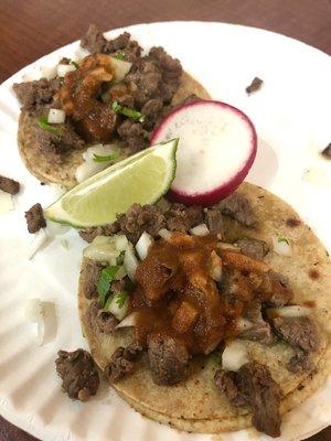 Carne asada tacos