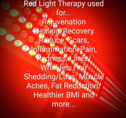 Red Light Therapy - Full Body Sessions.
Treatments that offer all things Beautiful and Healthy.