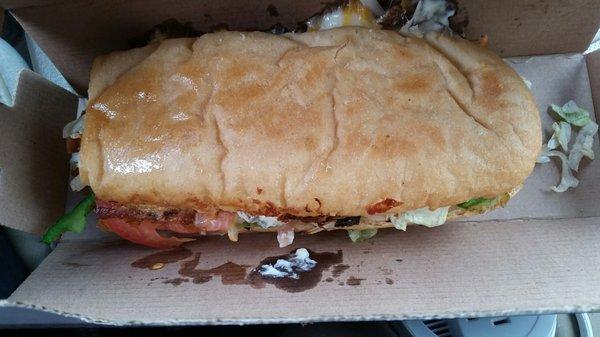 Veggie Sub: I'll have to ask for extra mushrooms and take a side picture next time.