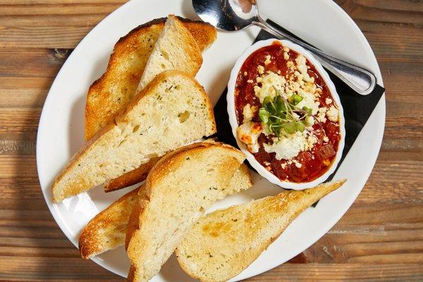 Wood-Fired San Marzano Tomatoes + Goat Cheese