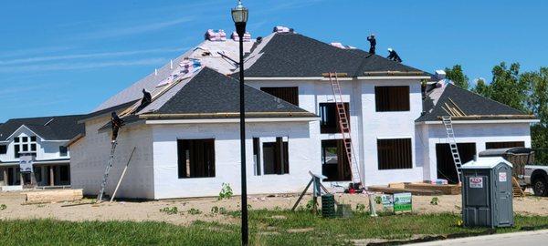 new construction roofing installation