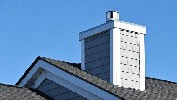 Chimney Cap, Chase, Siding, and Flashing: main parts for chimney's longevity.