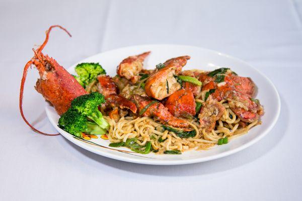 Ginger and Scallion Lobster with E-Fu Noodles