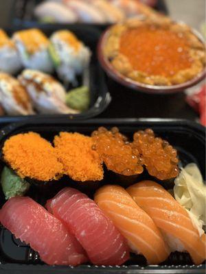 Masago + Ikura + Ahi + Salmon $16.95