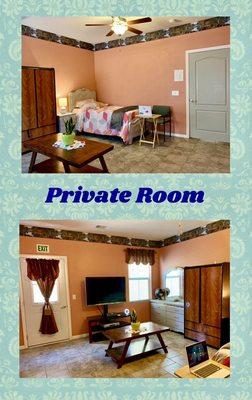 Spacious private room