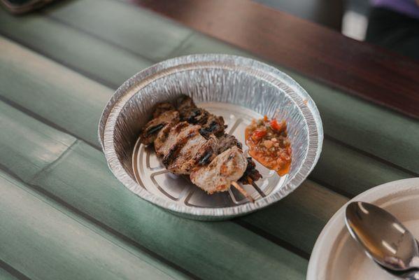 Khmer Skewers (black pepper pork and beef)