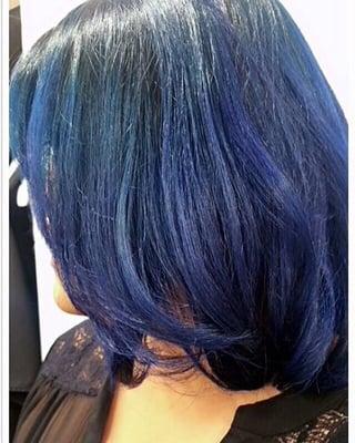 Blue ombré/balayage