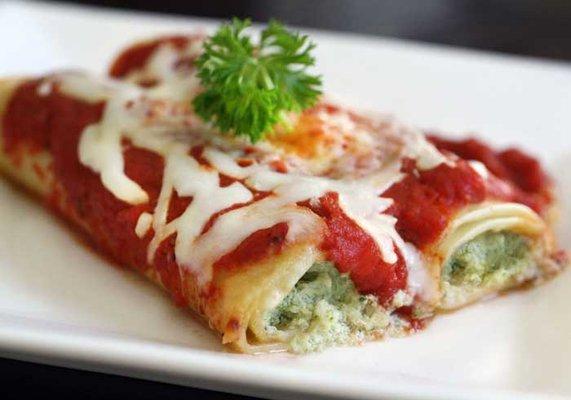 Spinach Cheese Manicotti