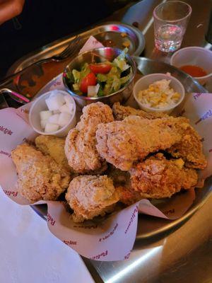 Cheese seasoned fried chicken