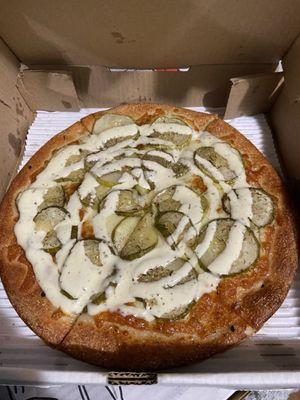 Pickle ranch pizza