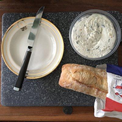 Baguette and French feta from Truffle's.