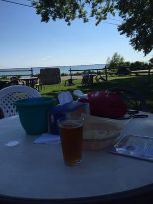 IPA and a lake view. Doesn't get much better.