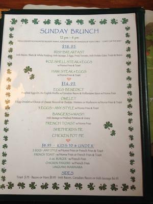 Brunch Menu