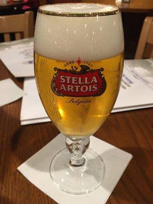 Stella Artois draft beer