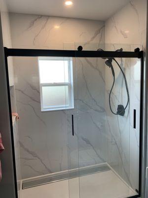 New shower