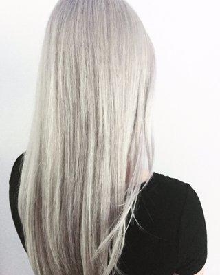 Icy blonde perfection by Brittany. (: