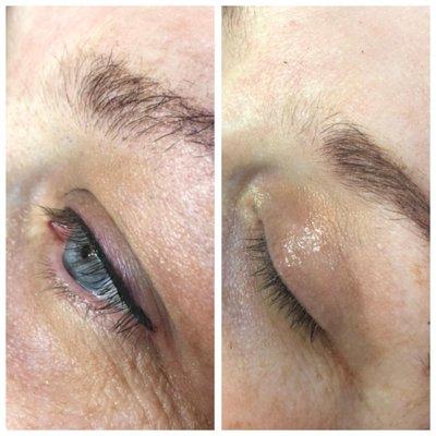 Permanent makeup eyeliner.