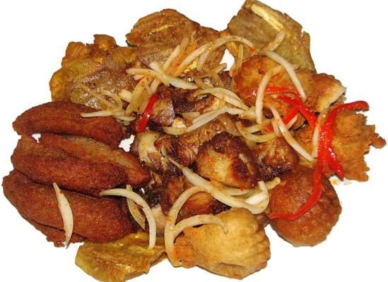 Fritaille Griot (Includes Marinade, Acra, Green Plantain, and Fried Pork)