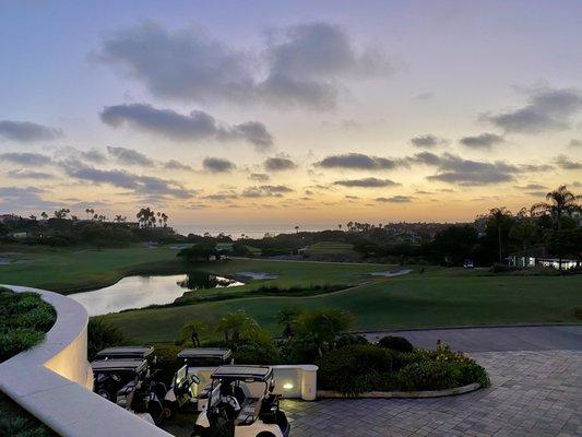 Sunset from the clubhouse