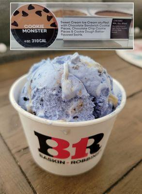 I've been loving the flavor of the month, June's Cookie Monster! If it comes back again, so will I (6/24/23)