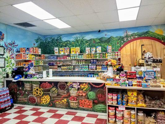 Front Overview. Cereals, Mexican candy, beans, and ice cream.All your daily needs and more!