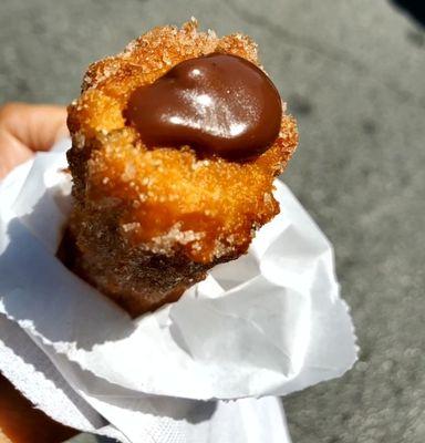 Chocolate filled churro