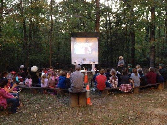 Ranger talk at a campfire program