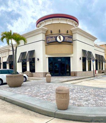 View of the restaurant from the parking lot