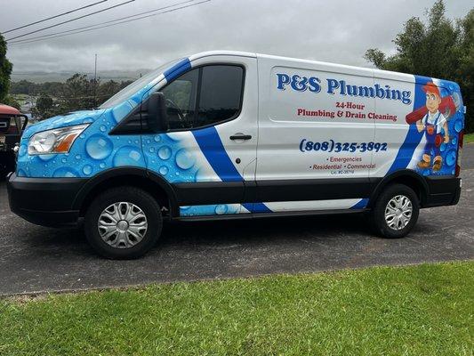 P&S Plumbing Van