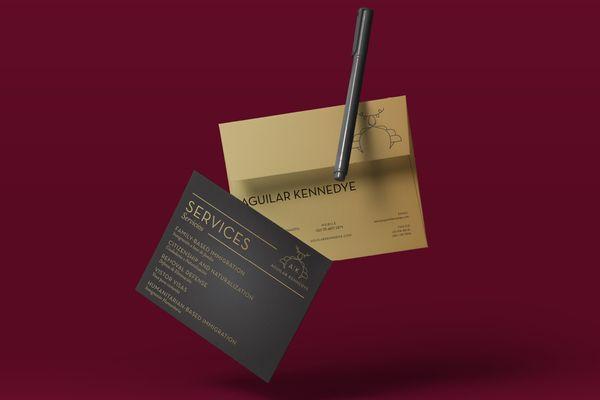 Branding Collateral Pieces for Aguilar Kenndye Law