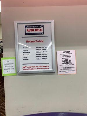 Notary info