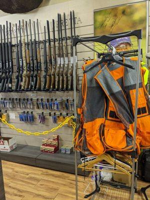 Vest and shotgun rental at the Beretta Store.