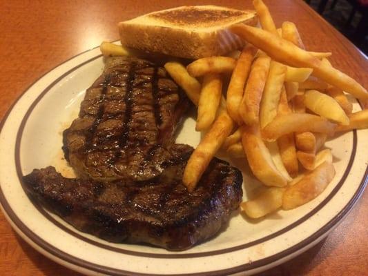 Ribeye Steak and Fries $15.00.  Not bad but the steak could have been fresher